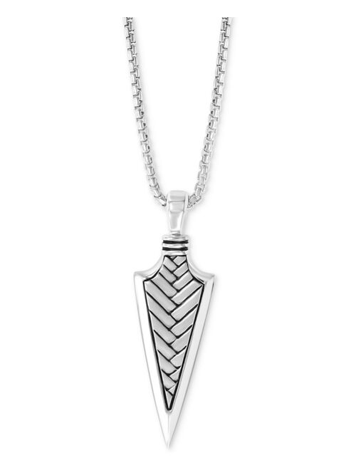 EFFY Collection EFFY® Men's Arrow 22" Pendant Necklace in Sterling Silver