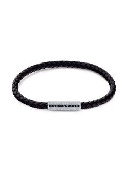 Men's Wrapped Braided Leather Bracelet