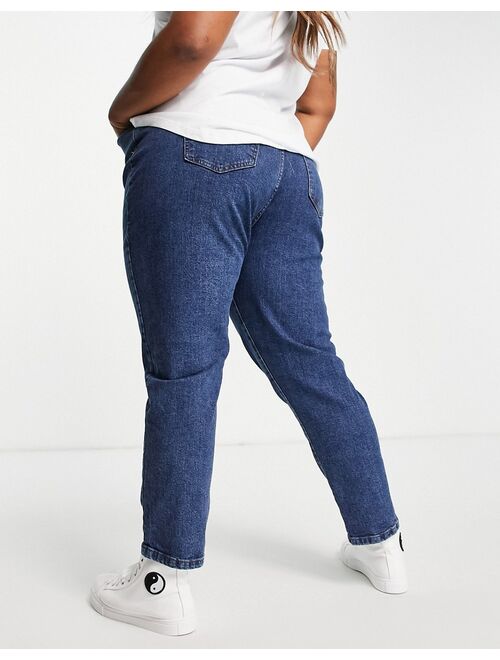 COTTON ON Cotton:On Curve high waisted mom jean in mid wash