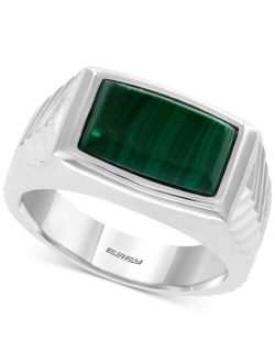 Collection EFFY Men's Malachite Ring in Sterling Silver