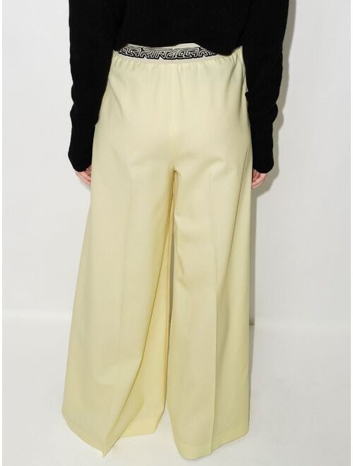 Stella McCartney logo-waistband palazzo trousers