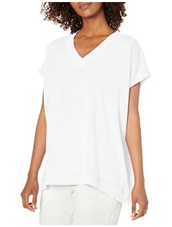 Women's Relaxed Fit Terry V-Neck Sleep Tee