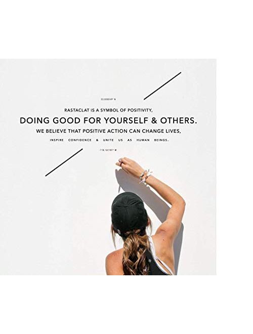 Rastaclat Men's Braided Bracelet, 100% Polyester - Medium/Large