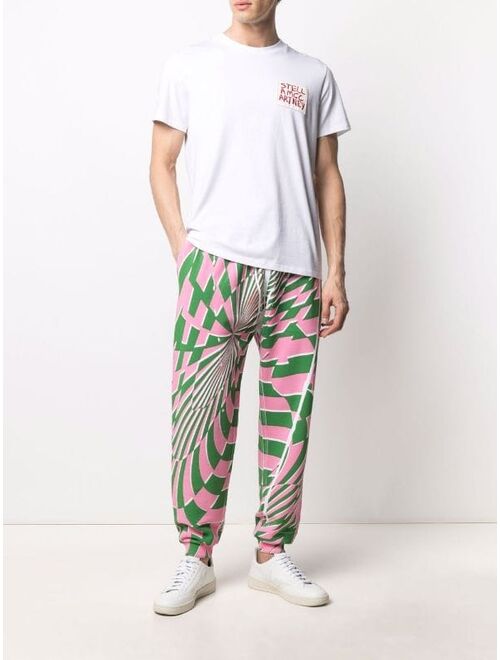Stella McCartney x Ed Curtis geometric pattern track pants