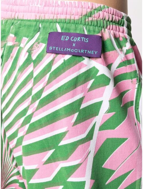 Stella McCartney x Ed Curtis geometric pattern track pants
