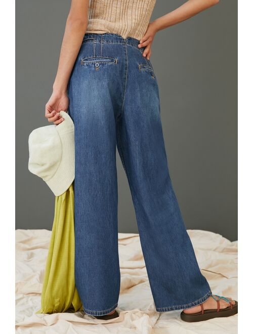 Pilcro The Pleated Baggy Jeans