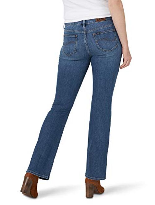 Lee Women's Petite Secretly Shapes Regular Fit Bootcut Jean