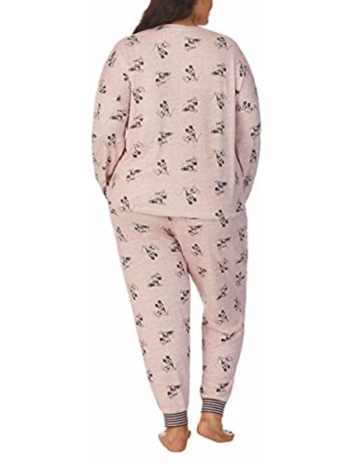 Disney Womens 2 Piece Cozy Pajama Set