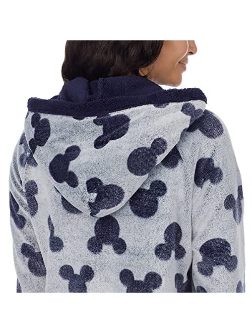Disney Womens Mickey Mouse Fleece Lounge Hoodie