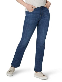 Womens Instantly Slims Classic Relaxed Fit Monroe Straight Leg Jean