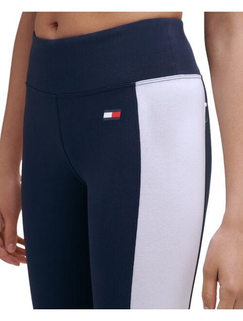 Tommy Hilfiger Sport Colorblocked Logo Full Length Leggings, Created for Macy's
