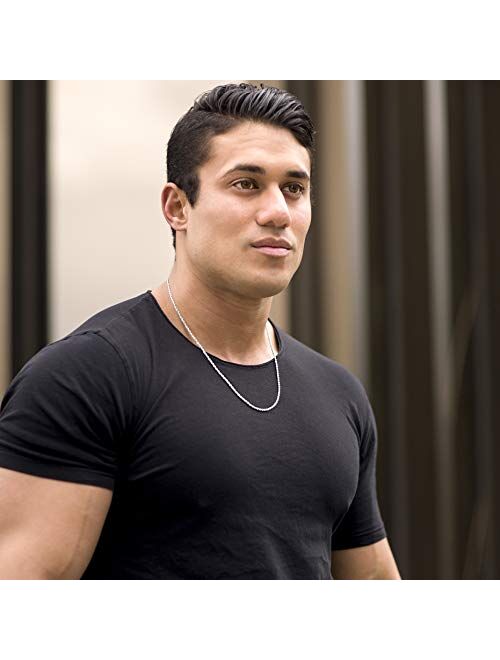 LIFETIME JEWELRY 2mm Rope Chain Necklace 24k Real Gold Plated for Women and Men