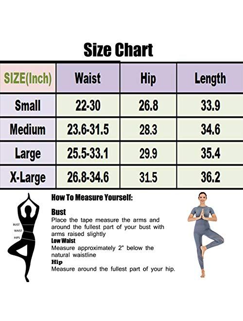 Lelinta Women's High Waist Workout Compression Seamless Fitness Yoga Leggings Active Tights Stretch Pants