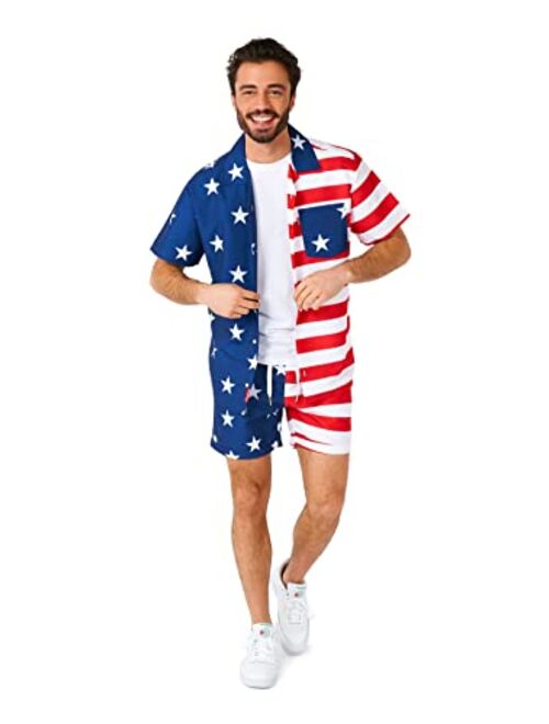 Opposuits Summer Combo's - Men's Two Piece Matching Set - Beach Swim Wear - Including Shirt and Short