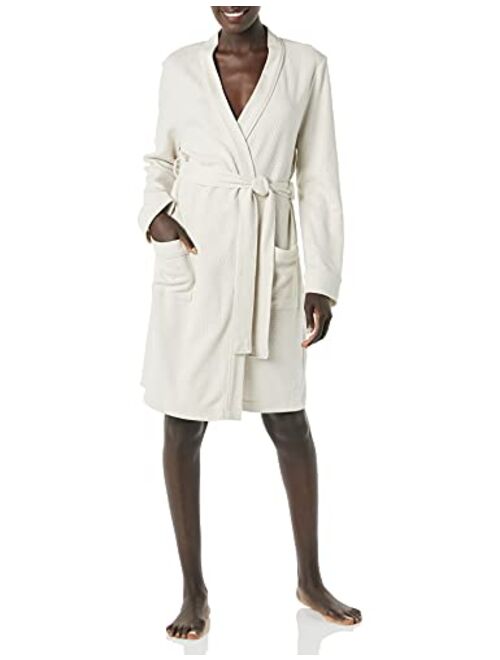 Amazon Essentials Women's Lightweight Waffle Mid-Length Robe