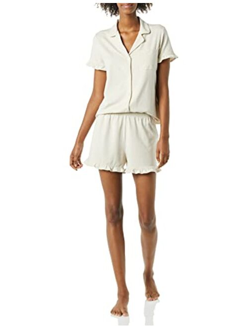 Amazon Essentials Women's Cotton Modal Short Pajama Set