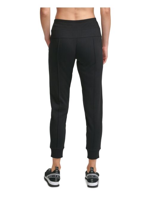 DKNY Embroidered Logo Pintuck Joggers