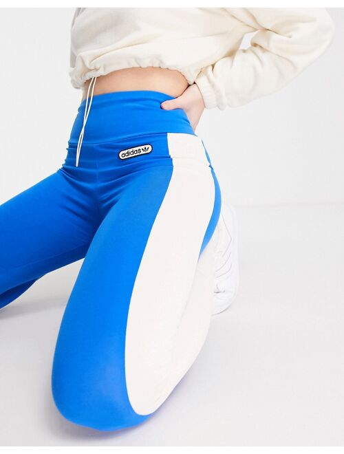 adidas Originals 'Retro luxury' leggings in blue