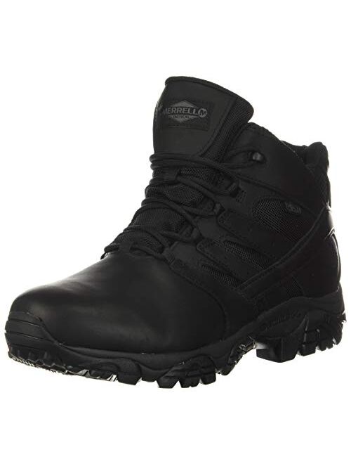 Merrell Men's Waterproof Moab 2 Mid Response Wp-Tactical Boot Black