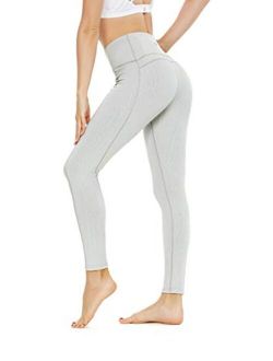 Women 25 Inches Yoga Leggings Sports Mid-Waist Tights 7/8 Length Pants 70824