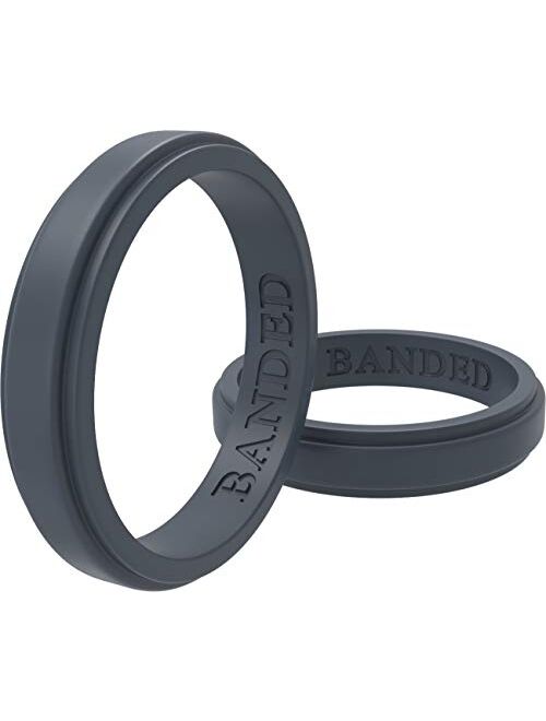 Silicone Wedding Ring for Men and Women, Rubber Wedding Bands