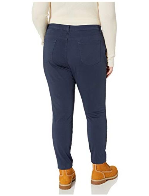 Dickies Women's Plus Size Perfect Shape Twill Skinny 4 Pocket Pant