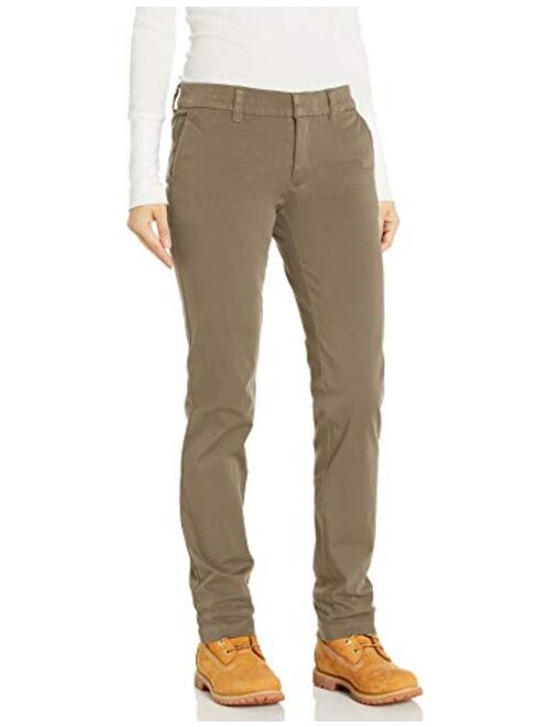 Dickies Women's Perfect Shape Straight Twill Pant