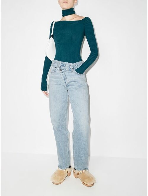 AGOLDE Criss Cross straight-leg jeans