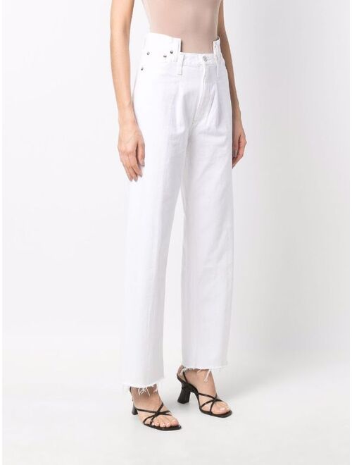 AGOLDE Pieced Angled straight-leg jeans