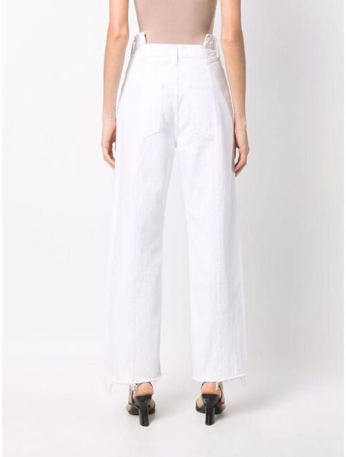 AGOLDE Pieced Angled straight-leg jeans