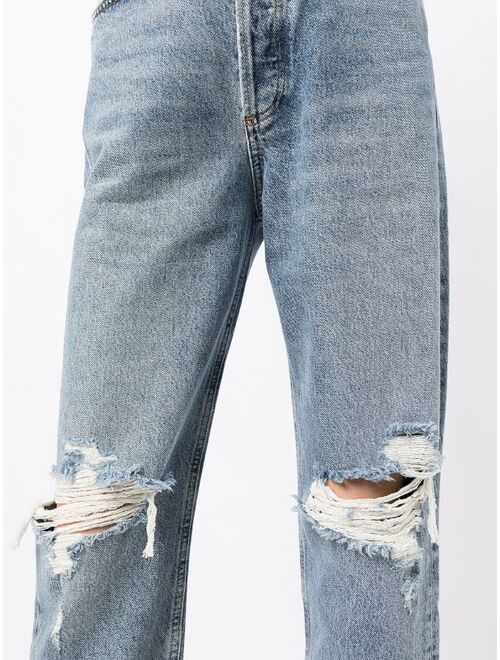 AGOLDE distressed boyfriend-fit jeans