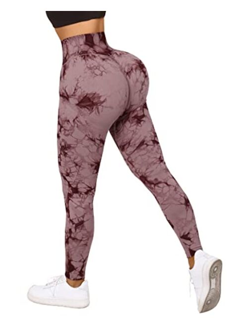 OMKAGI Women Contour Butt Lifting Leggings Seamless High Waisted Workout Yoga Pants