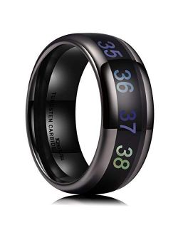 King Will 6mm/8mm Tungsten Carbide Ring for Men Wedding Band for Men Women Engagement Ring Comfort Fit
