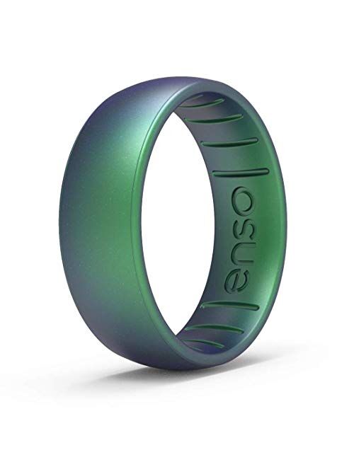 Enso Rings Classic Legend Silicone Ring - Made in The USA - an Ultra Comfortable, Breathable, and Safe Silicone Ring - Men's and Women's Silicone Wedding Ring