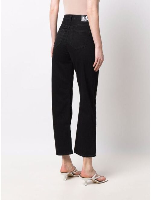 Calvin Klein Jeans high-rise straight-leg jeans