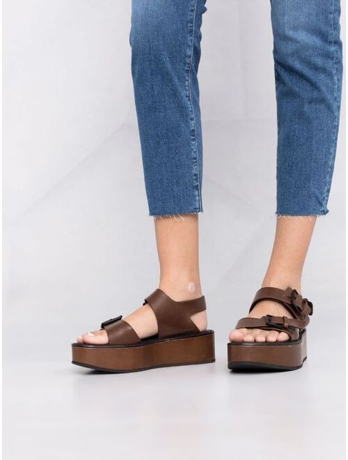 FRAME cropped low-waist jeans