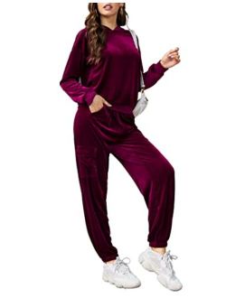 Summer Tracksuit Outfits Womens 2 Piece lightweight Sweatsuits Set with Pockets