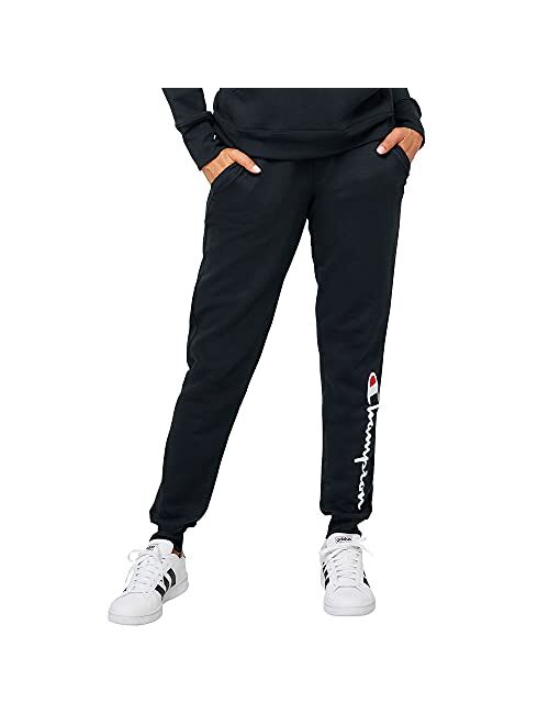 Champion Women's Plus Powerblend Jogger, Script Logo
