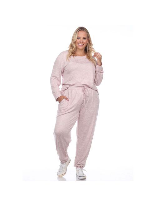 Plus Size White Mark 2-Piece Lounge Set