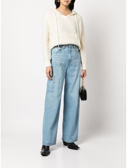 FRAME high-rise straight-leg jeans