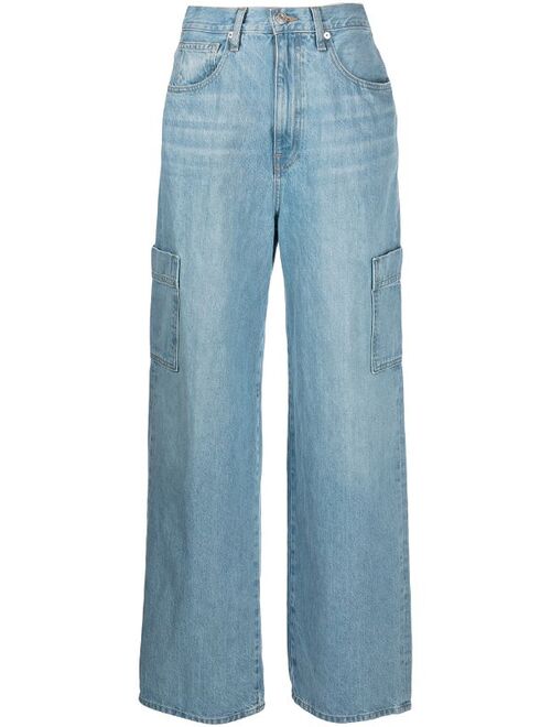 FRAME high-rise straight-leg jeans