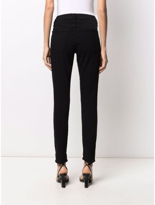 FRAME Le Garcon mid-rise skinny jeans