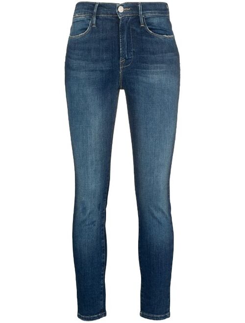 FRAME Le High skinny cropped jeans