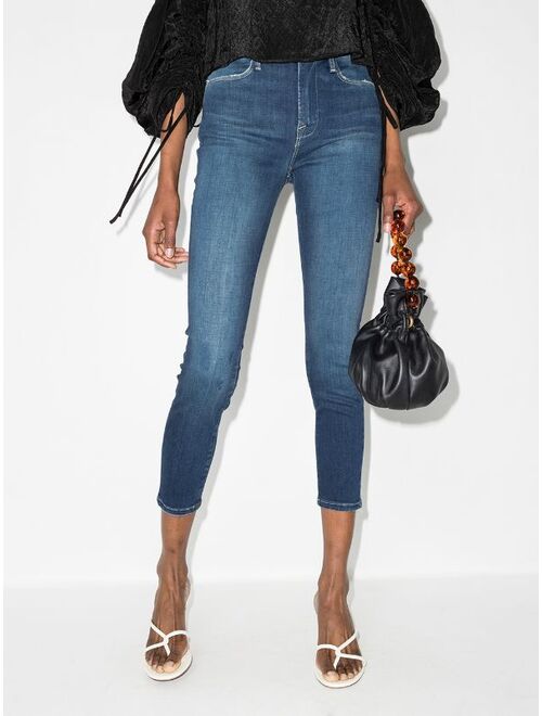 FRAME Le High skinny cropped jeans