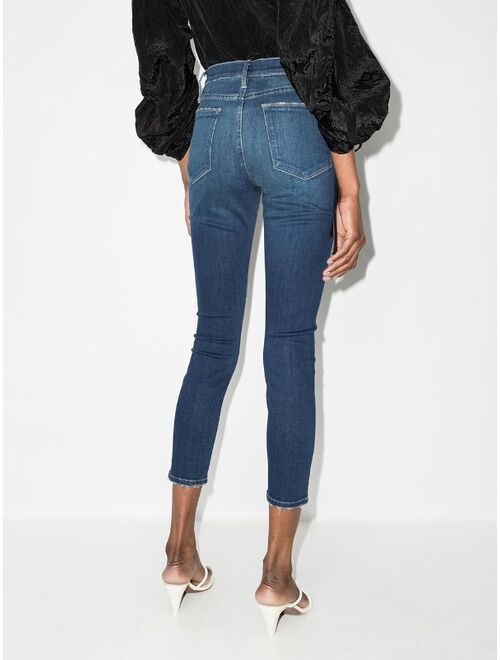 FRAME Le High skinny cropped jeans