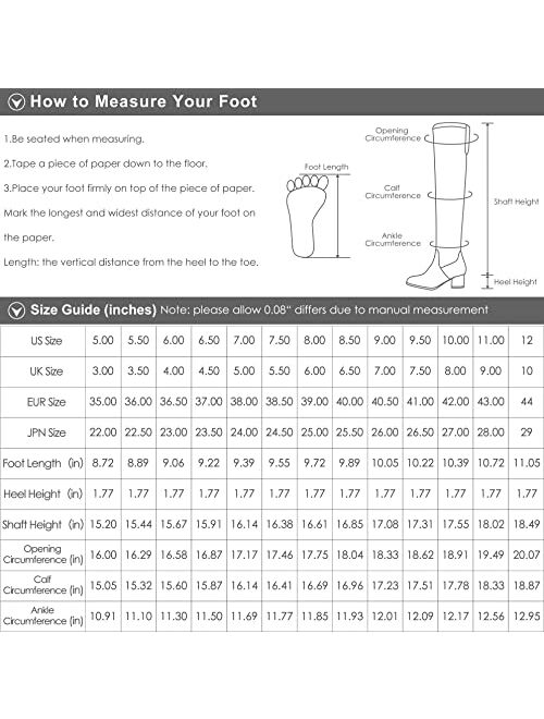 DREAM PAIRS Women's Knee High Riding Boots Wide Calf