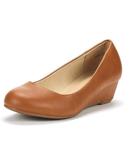 Women's Debbie Mid Wedge Heel Pump Shoes