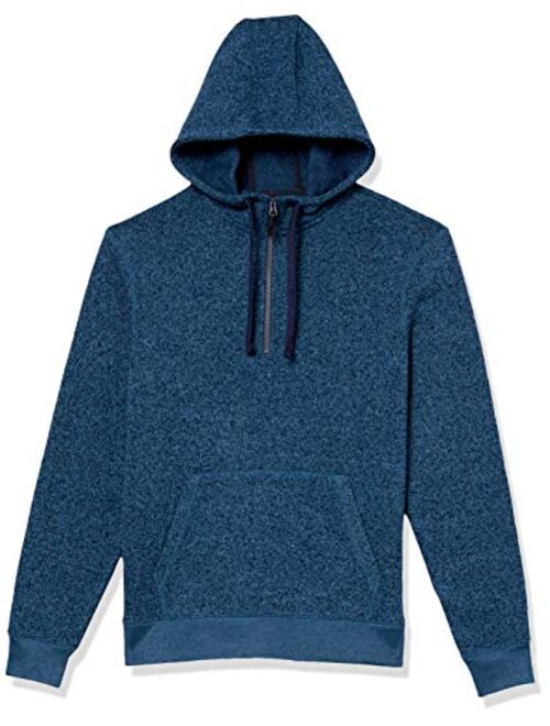 Goodthreads Men's Sweater-Knit Fleece Long-Sleeve Half-Zip Hoodie