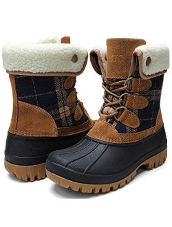 Womens Winter Duck Boots Waterproof Cold Weather Snow Boots
