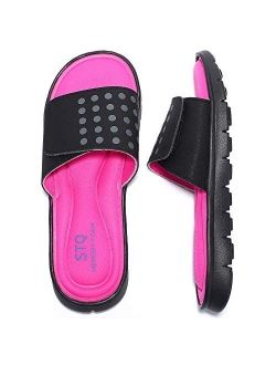 Women Active Recovery Slide Sandals Post Exercise Memory Foam Comfort Slides